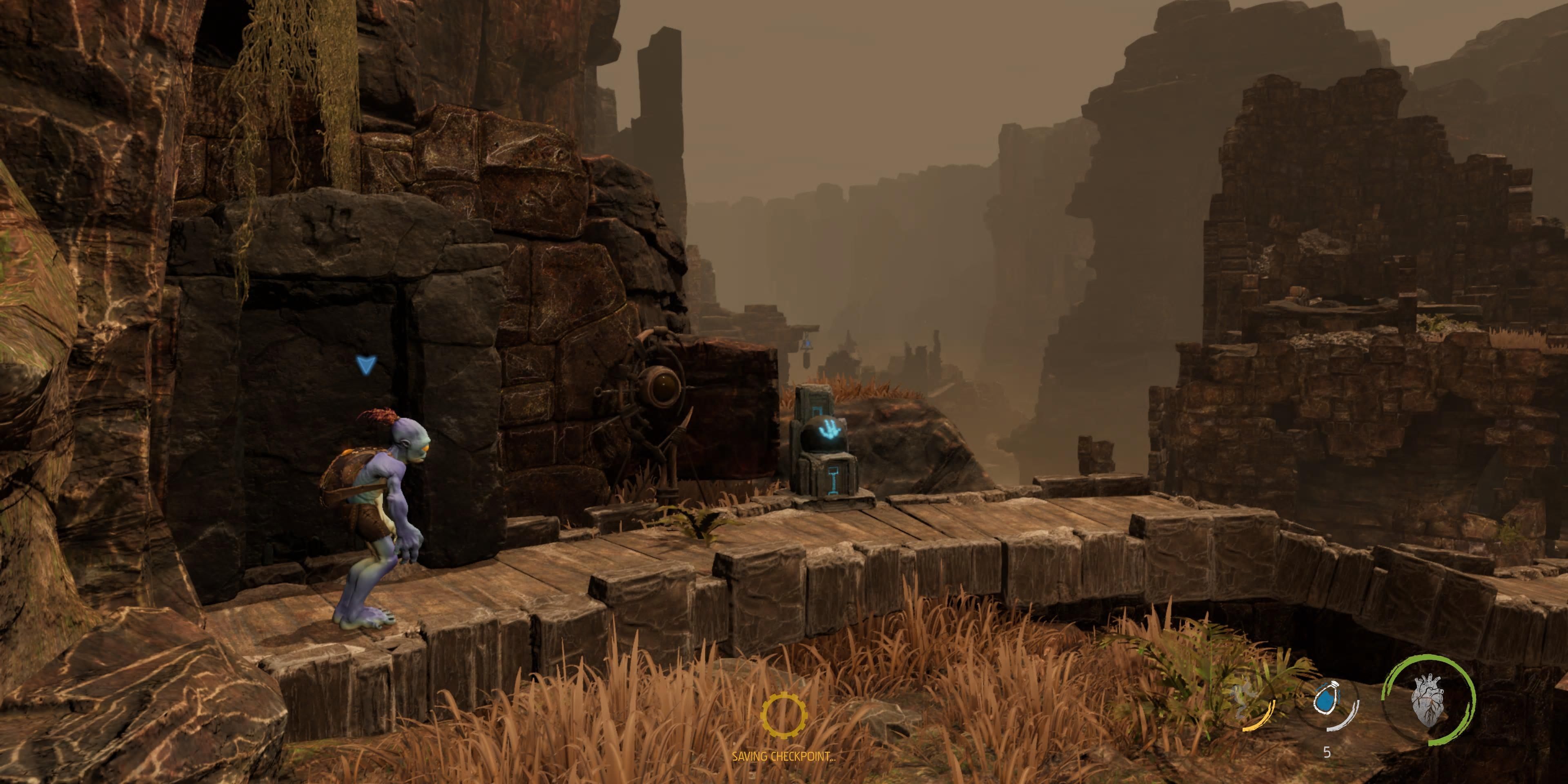 The Ruins stage in Oddworld Soulstorm