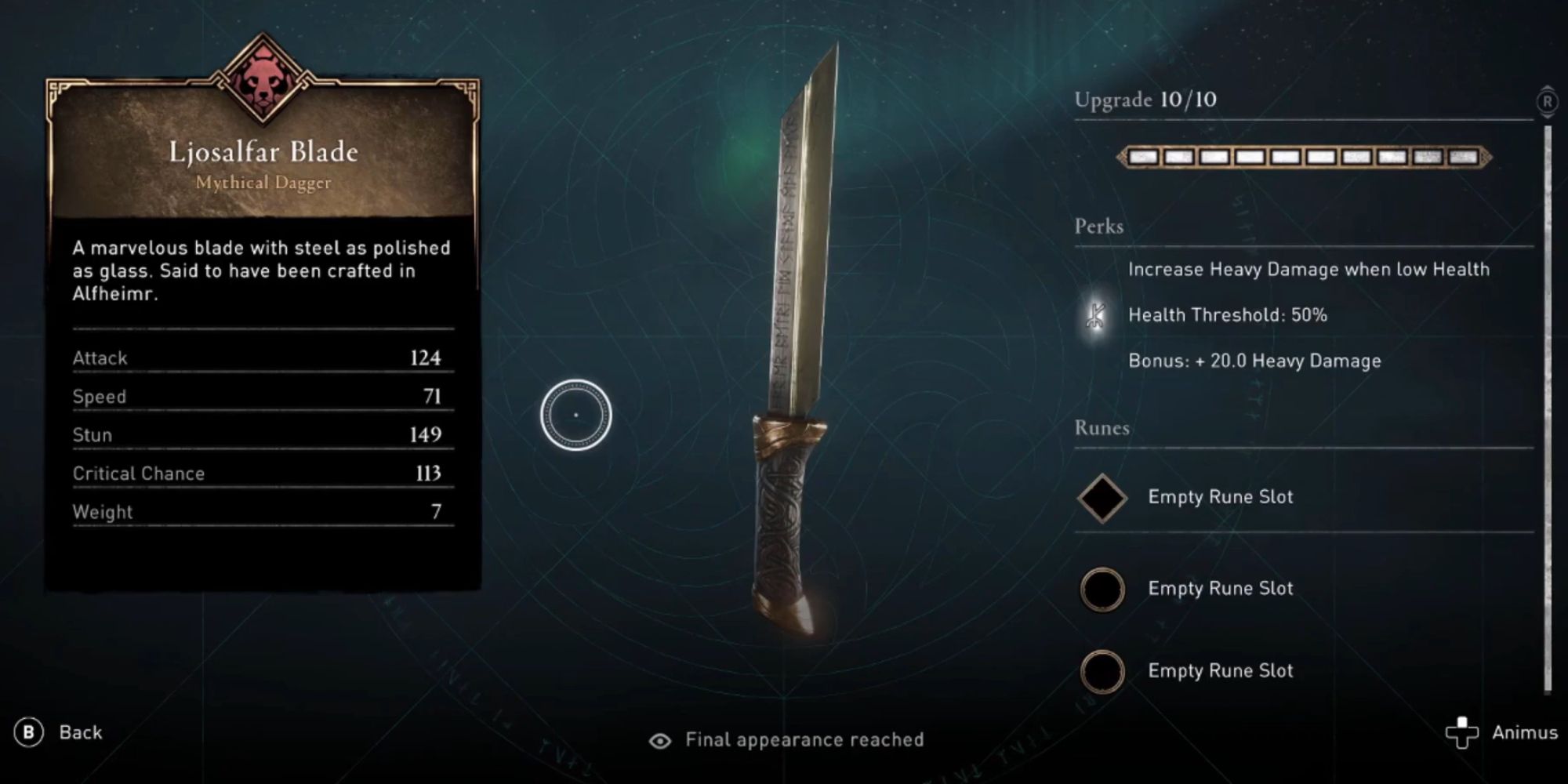 Assassin's Creed Valhalla Screenshot Of Ljosalfar Blade
