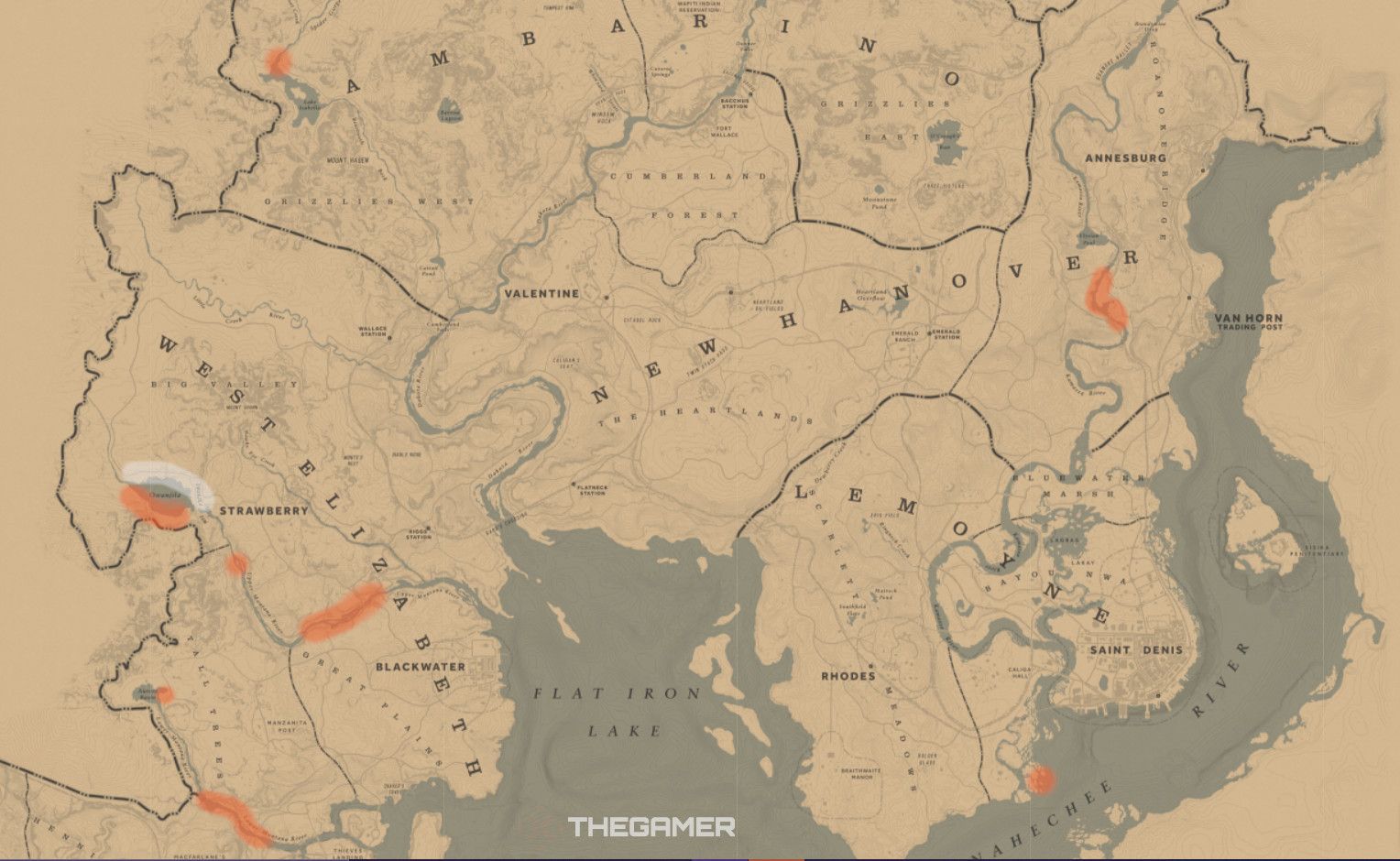Beaver-locations-map-Red-Dead-Redemption-2-Online-rdr2map