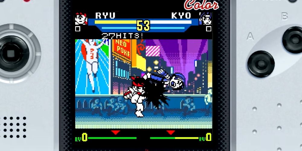 Capcom Vs. SNK gameplay on the Neo Geo Pocket Color