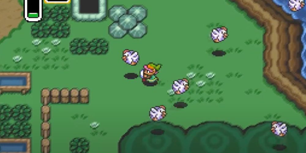 Chickens Attack Link in Link to the Past