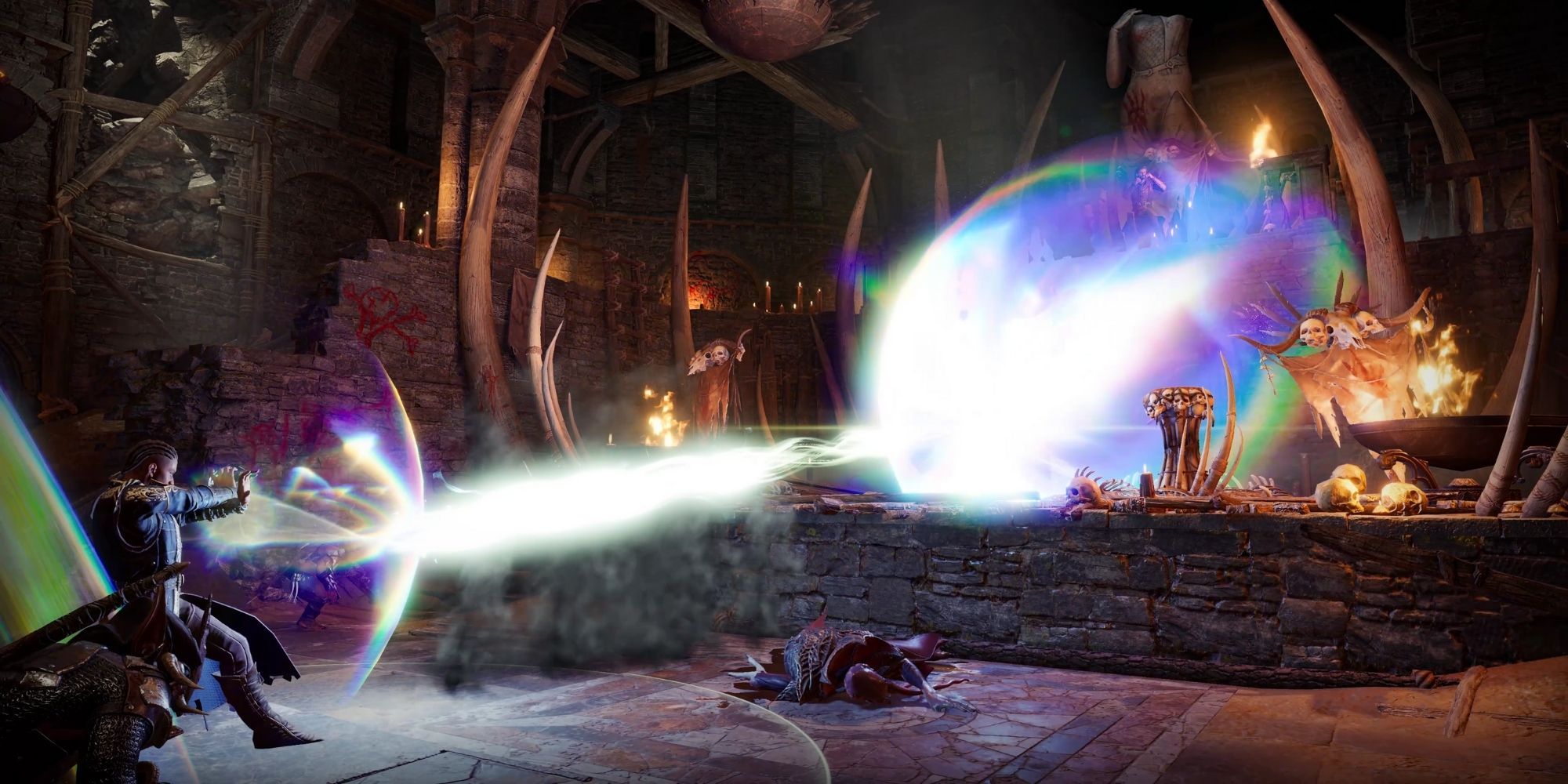 Wyll raids a goblin stronghold in Baldur's Gate 3