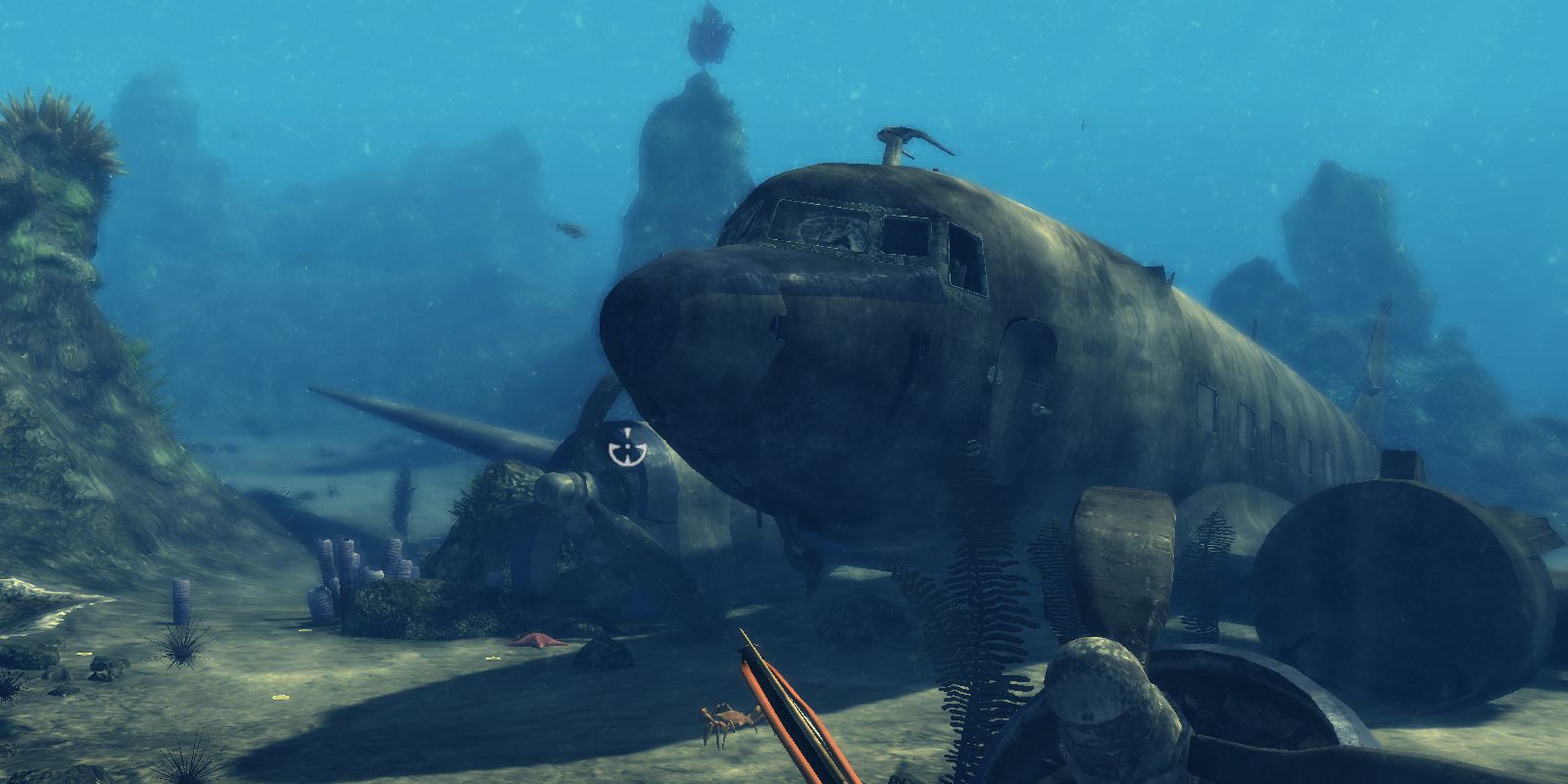 A sunken wreck in Depth Hunter 2: Deep Dive