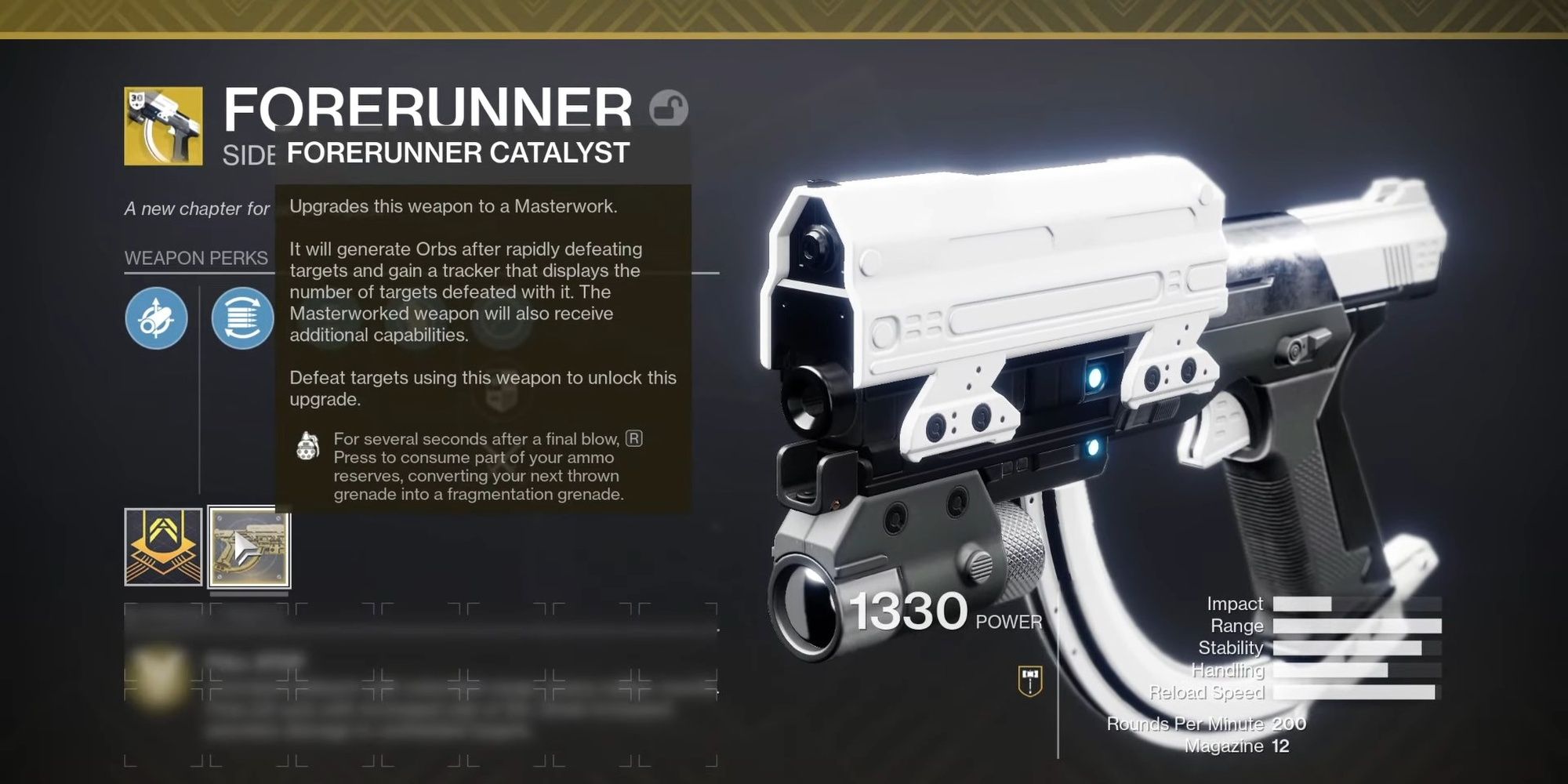 Destiny 2 Forerunner Exotic Catalyst