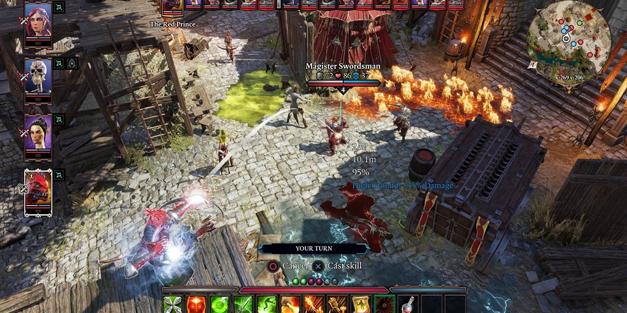 Divinity Original Sin 2 combat in the city 