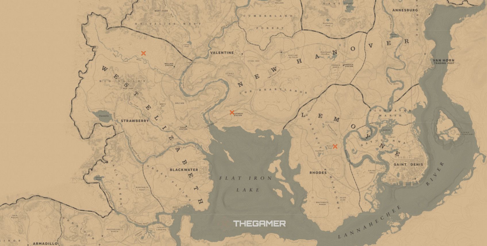 Donkey map locations RDO