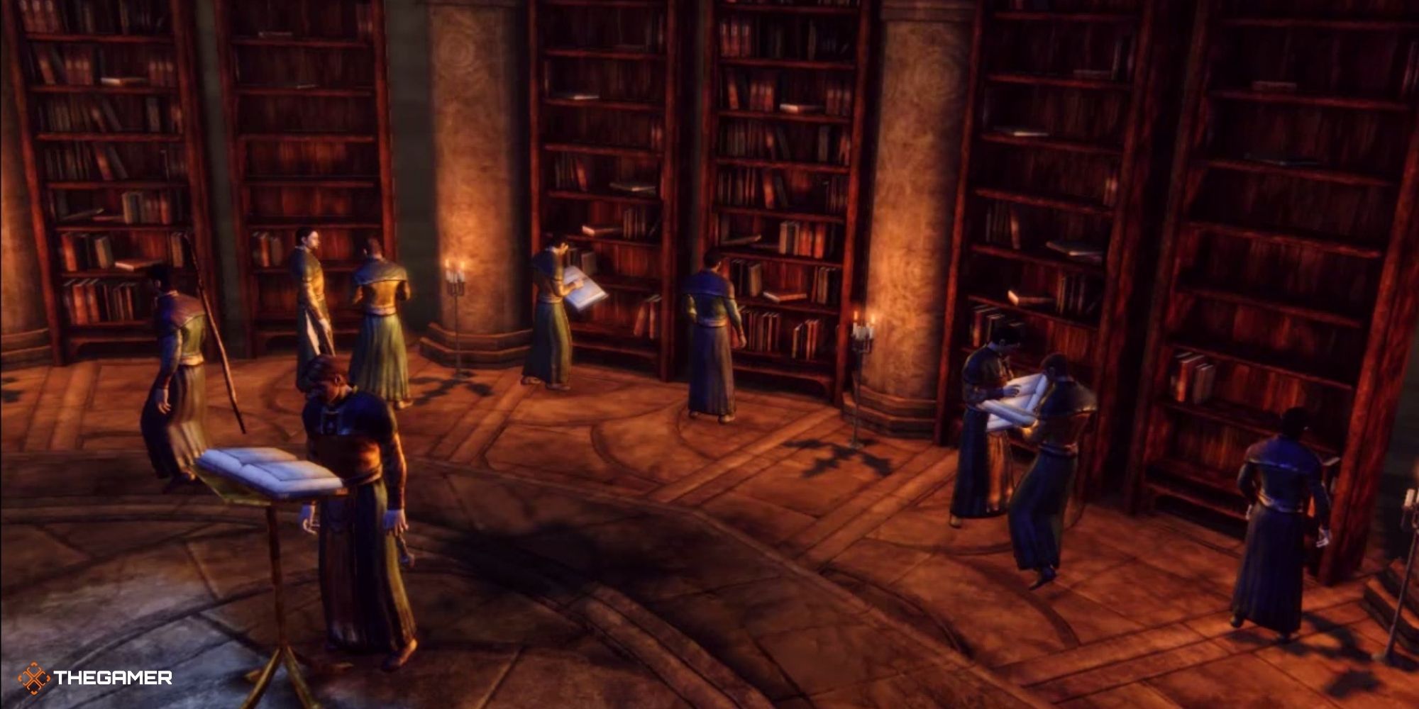 Dragon Age Origins - Mages in a library