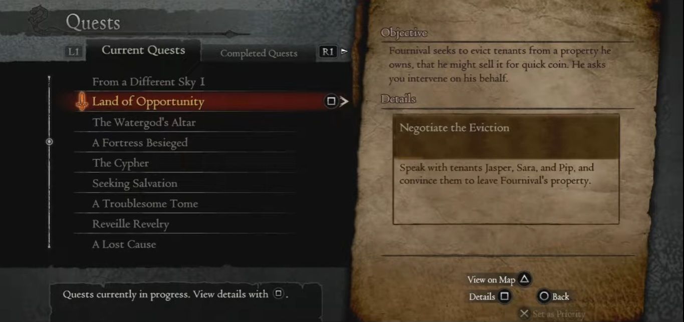 Dragon's Dogma Land of Opporunity quest guide