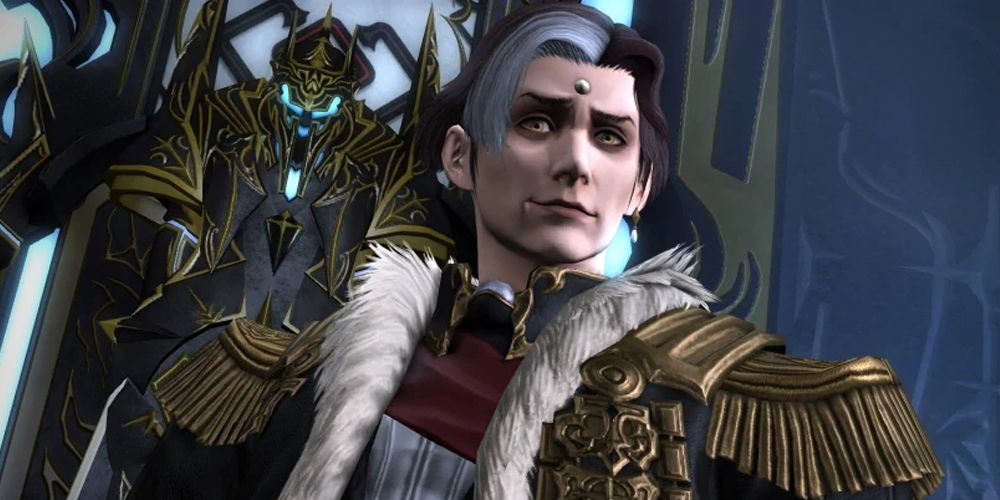 Final Fantasy 14's Emet-Selch looking smug