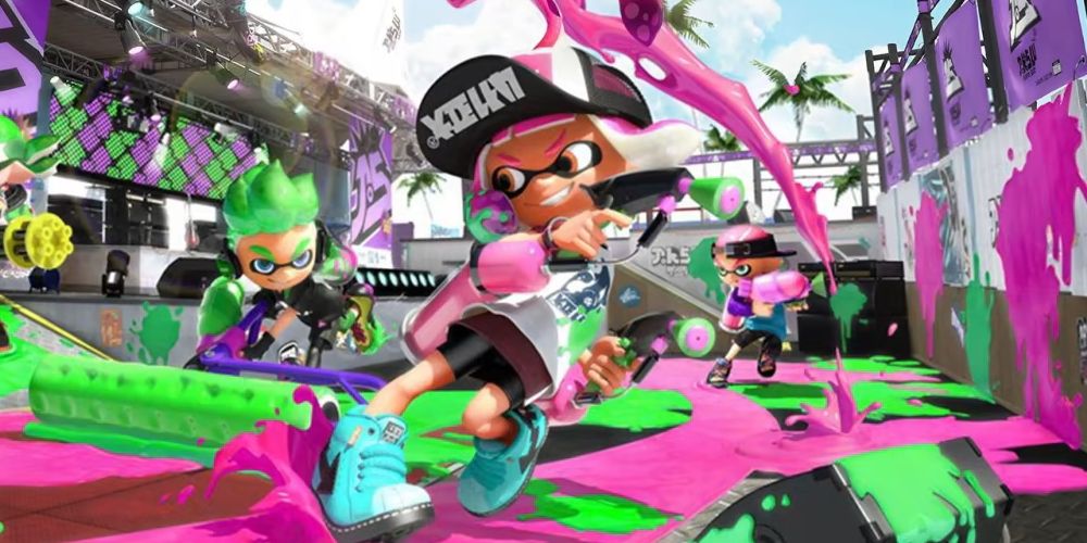 Splatoon 2 cover without logo (and cropped)