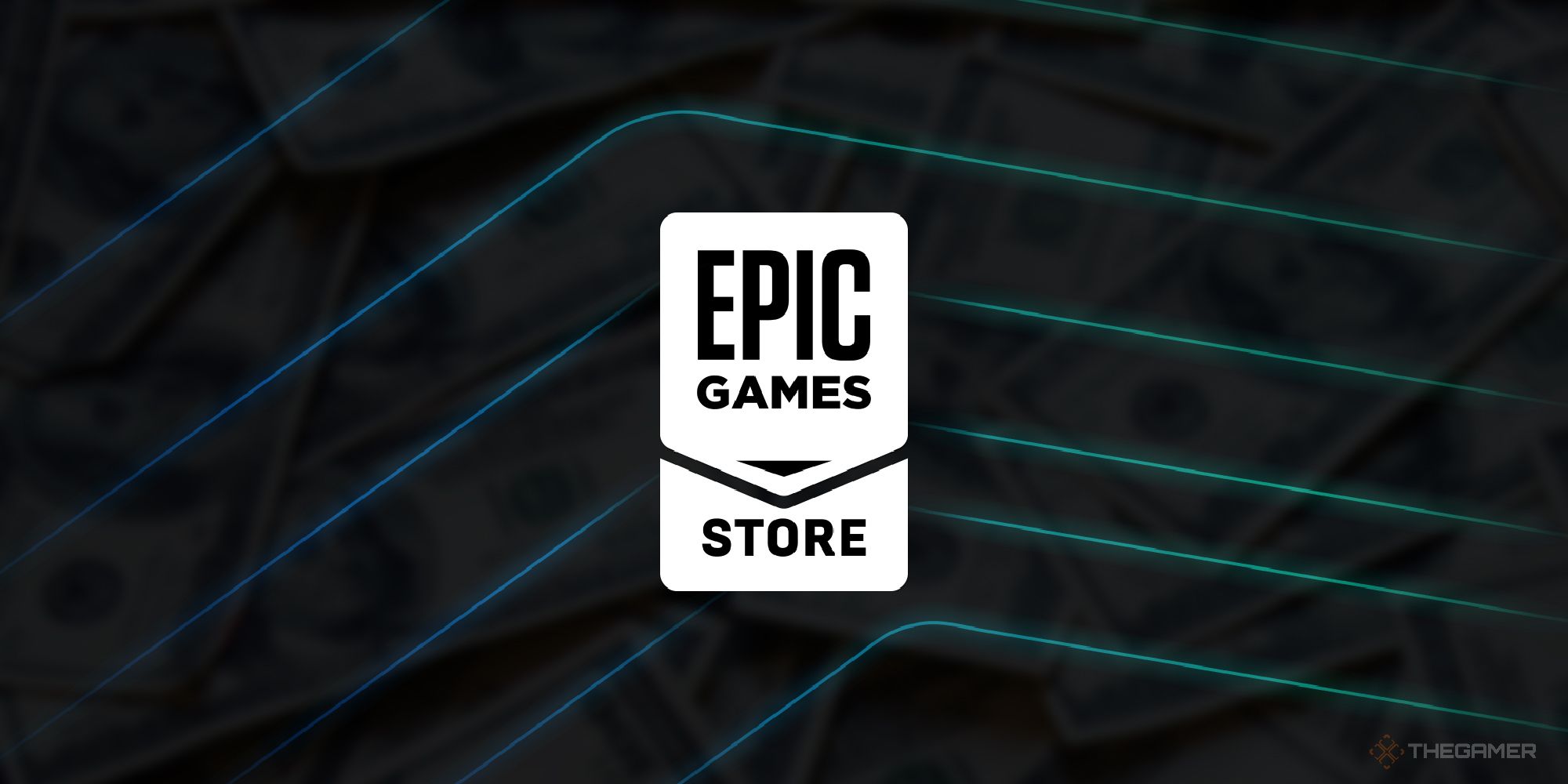 epic games store logo on a fabric background