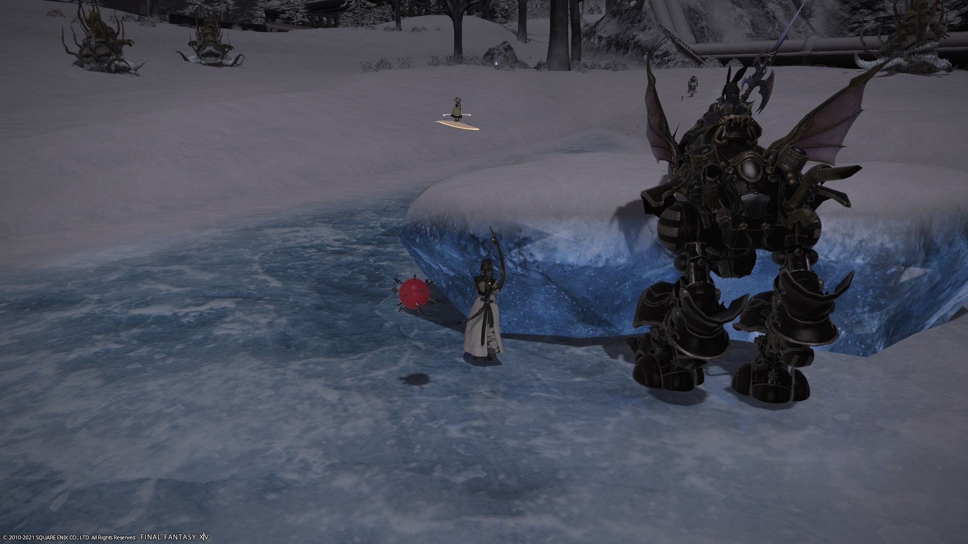 FF14 Tracks in the snow main scenario quest hiding spot 1