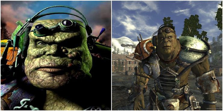 Marcus in Fallout 2 (left) and New Vegas (right)