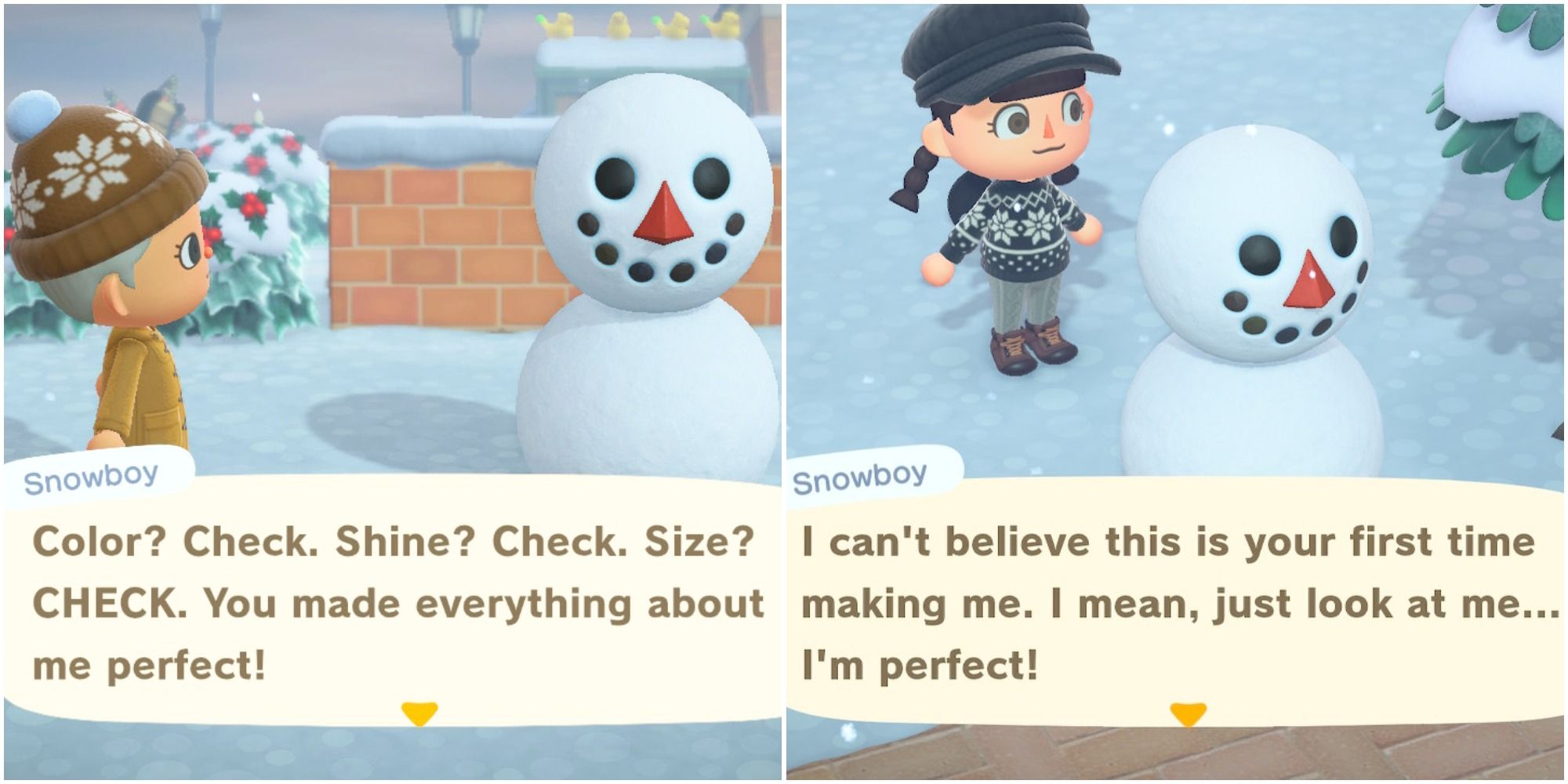 Featured Image Animal Crossing New Horizons villager and perfect snowboy