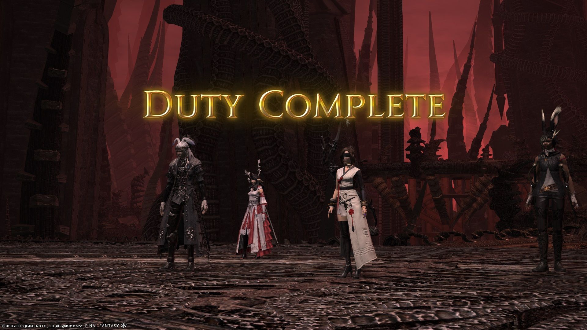 Final Fantasy 14 Endwalker duty complete screen