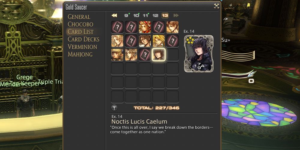 Final Fantasy 14 Noctis Lucis Caelum card