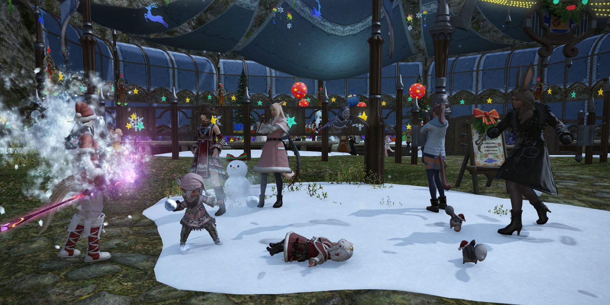 Final Fantasy 14 Snowball Fight