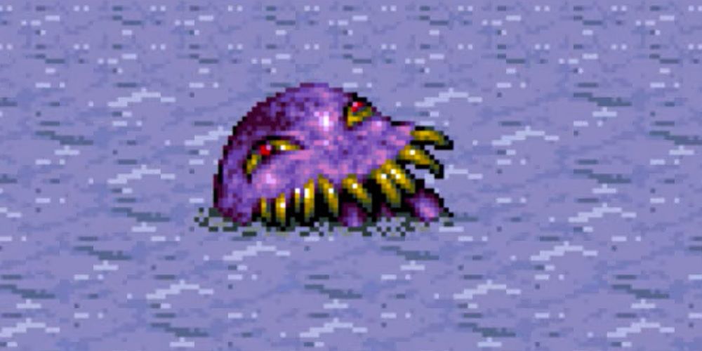 Final Fantasy 6's Ultros chillin' in the water