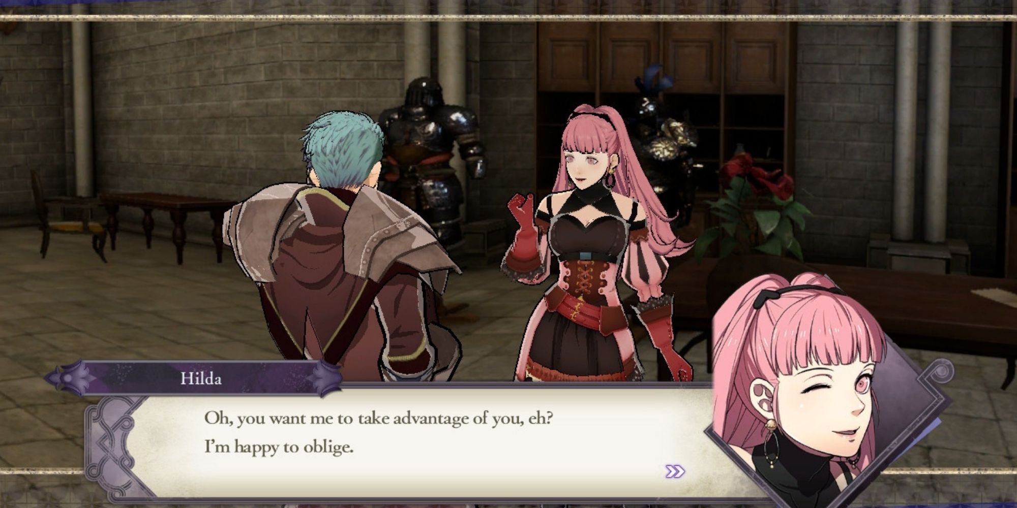 Fire Emblem Three Houses - Caspar and Hilda Support Conversation