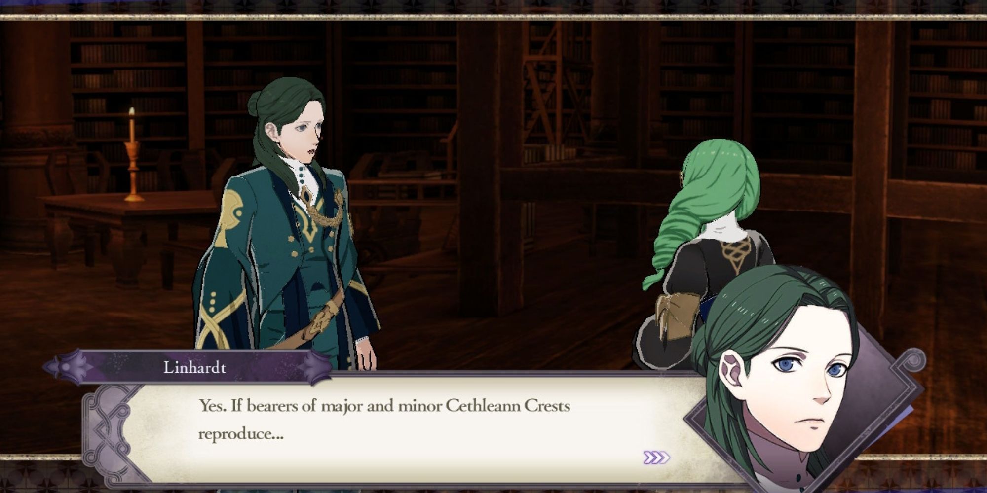 Fire Emblem Three Houses - Flayn and Linhardt Support Conversation