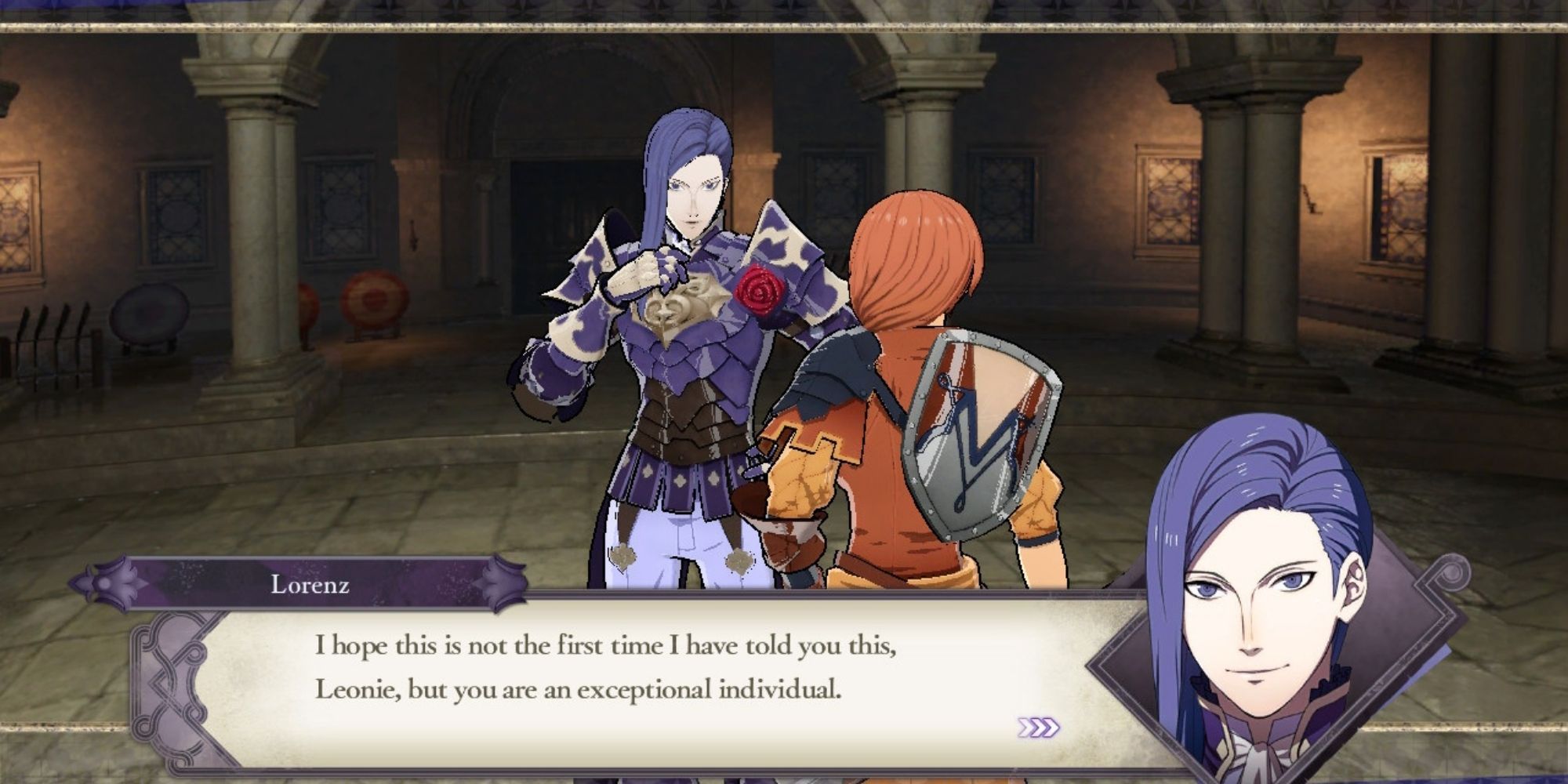 Fire Emblem Three Houses - Lorenz and Leonie Support Conversation