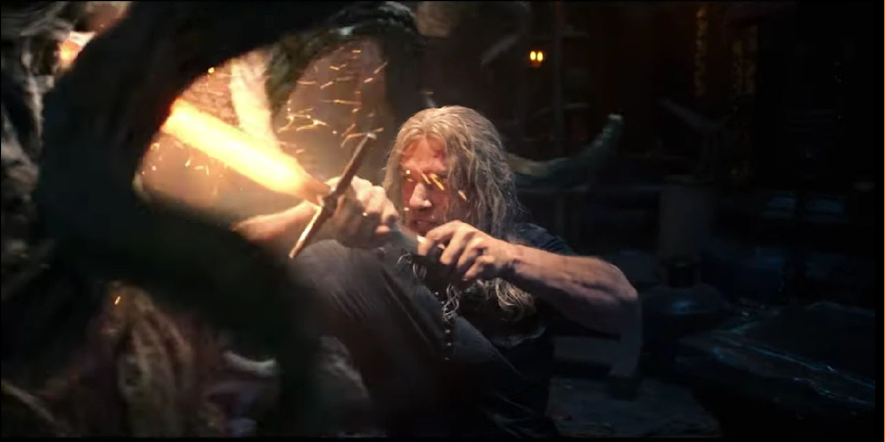Geralt igni enchanted sword blade netflix season 2 witcher