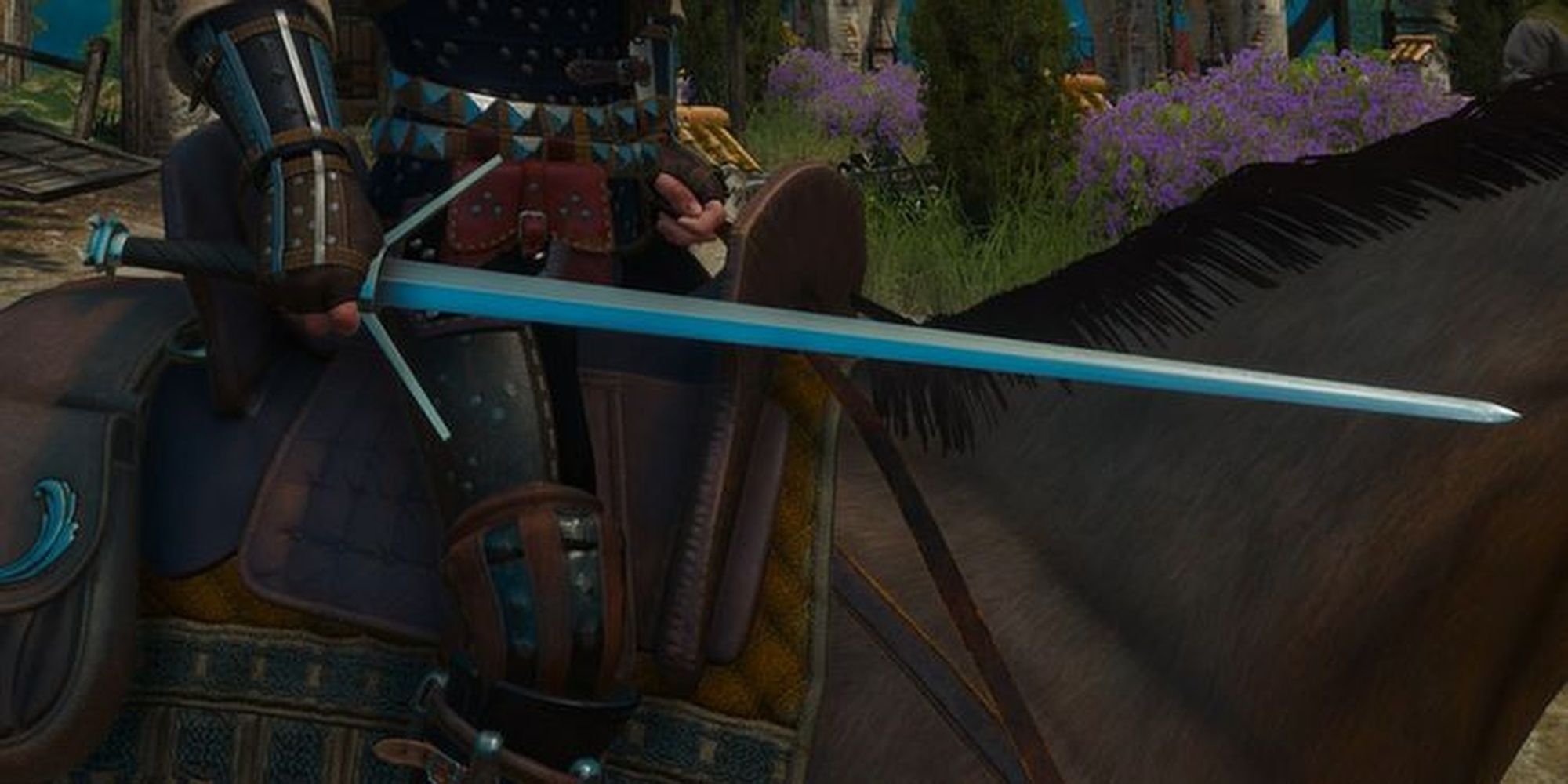 Geralt wielding the Feline silver sword Cropped