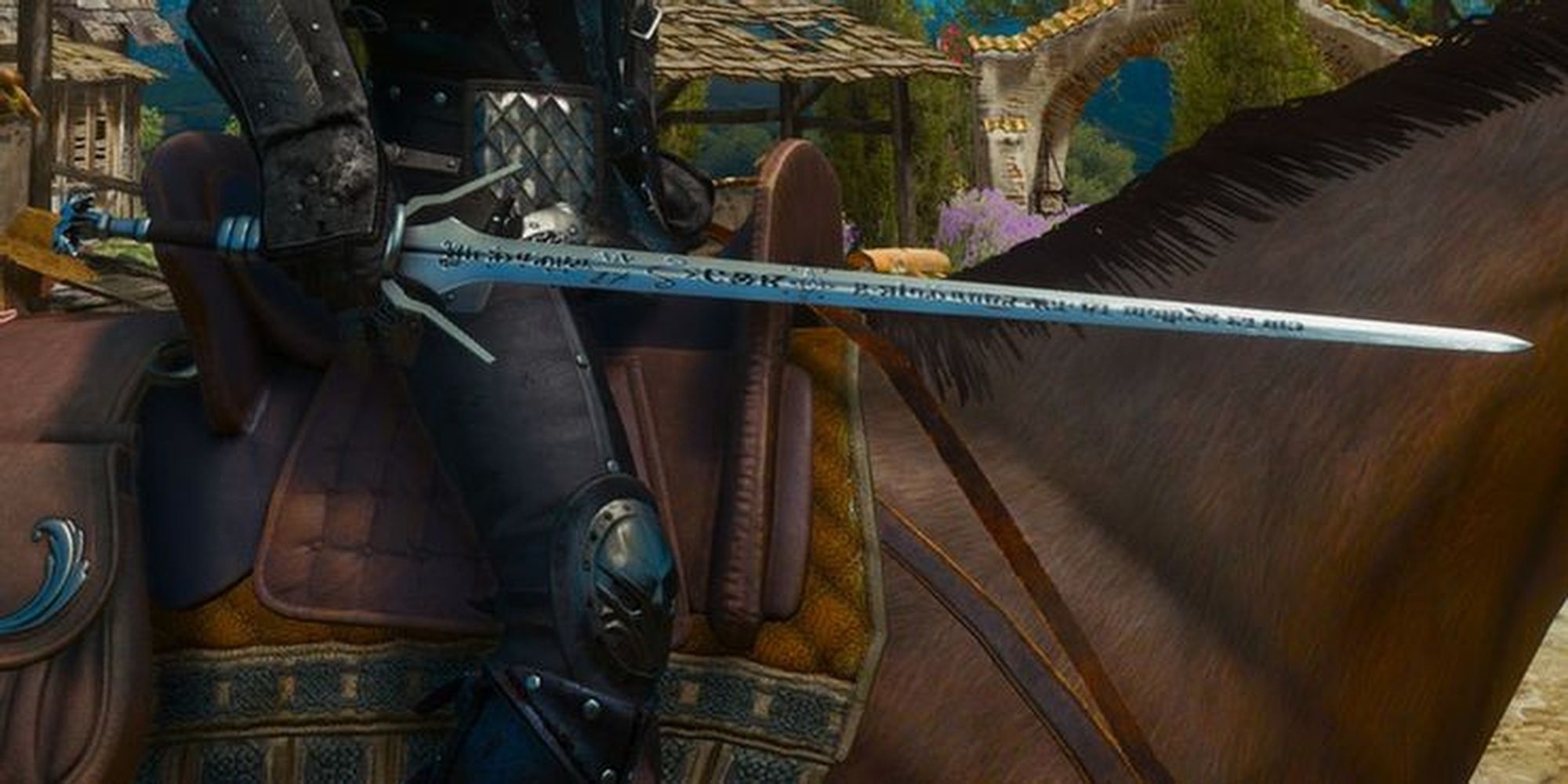 Geralt wielding the Griffin Silver Sword Cropped