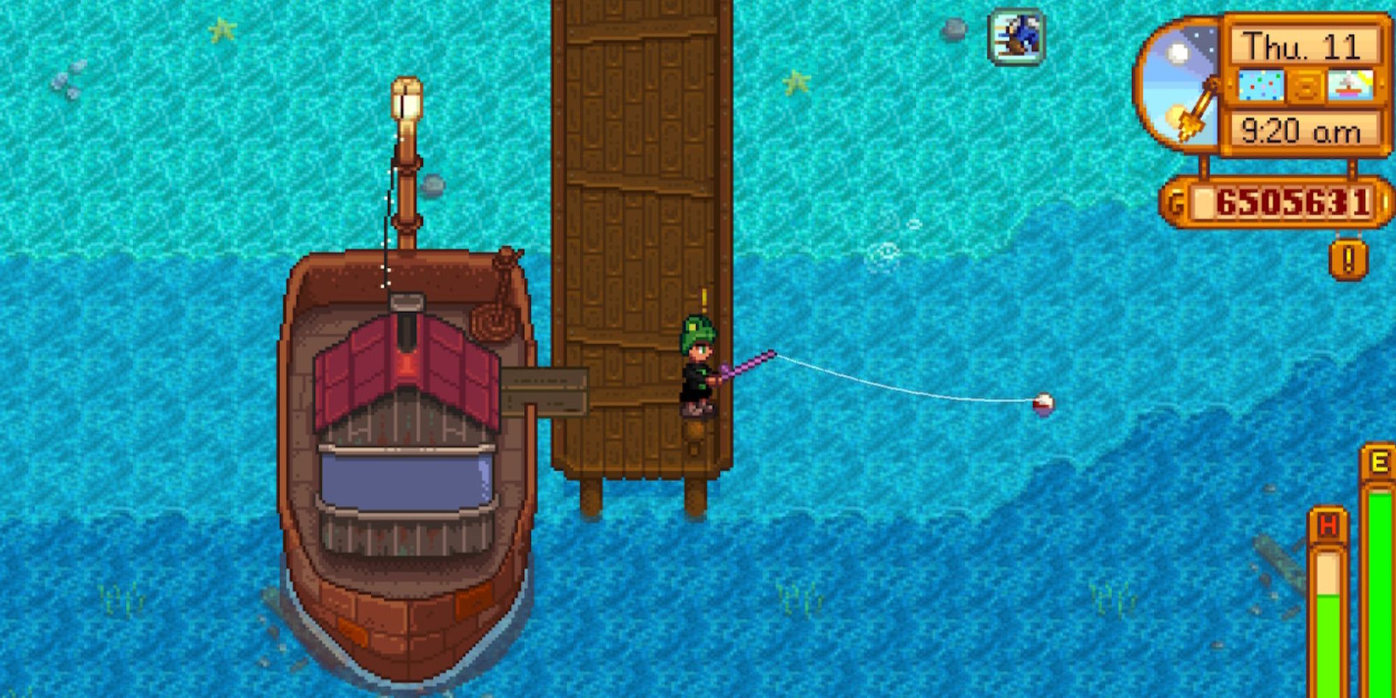  Fishing off Ginger Island in Stardew Valley