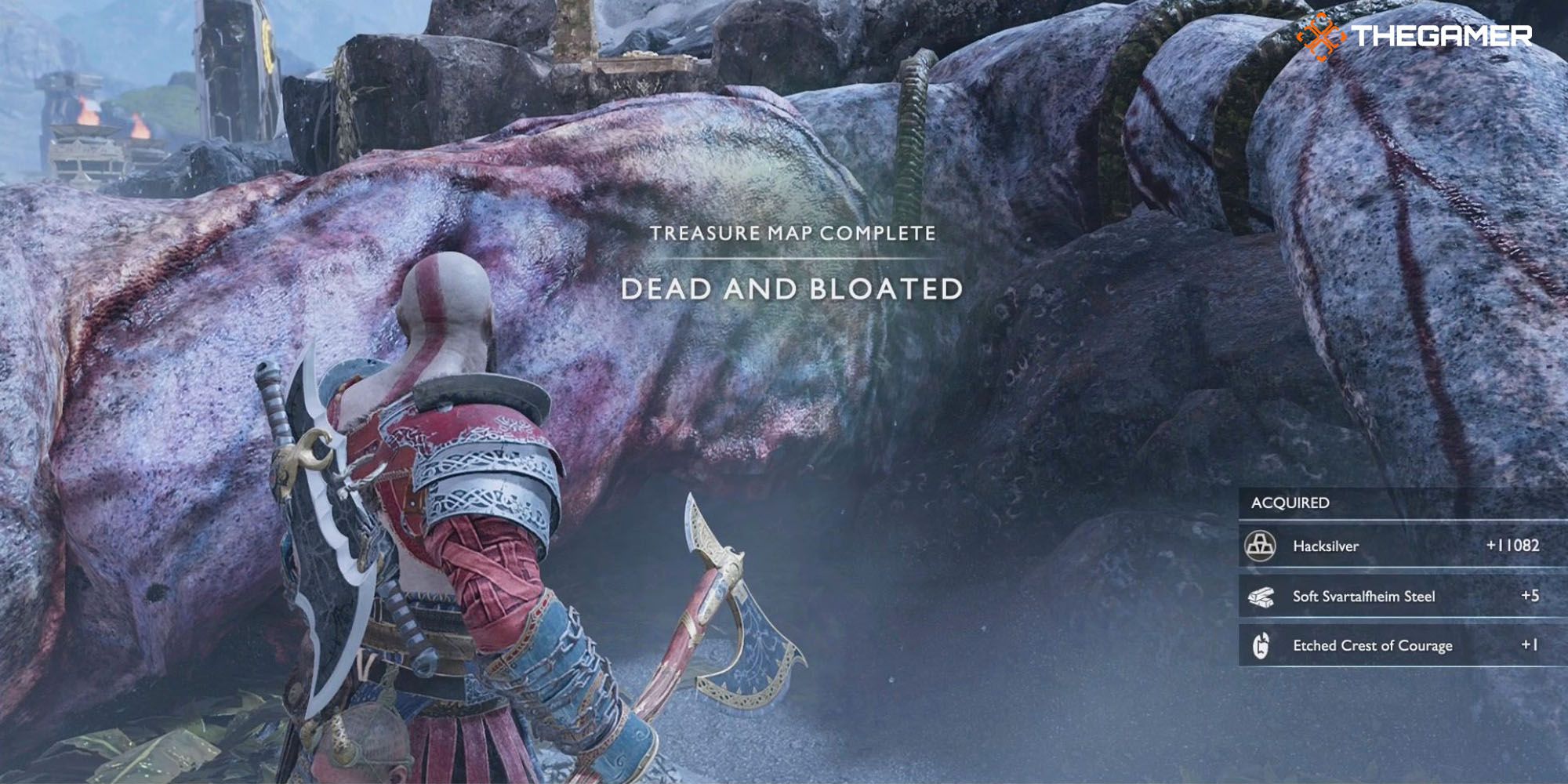 God of war dead and bloated treasure location