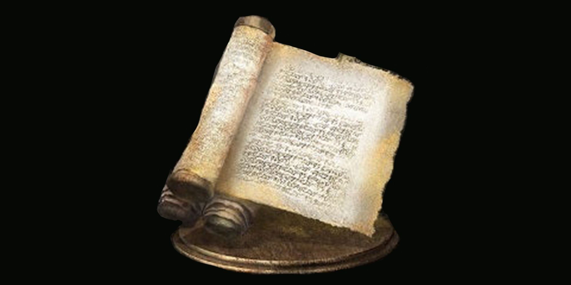 Golden Scroll Containing the lost sorceries of Oolacile form Dark Souls 3