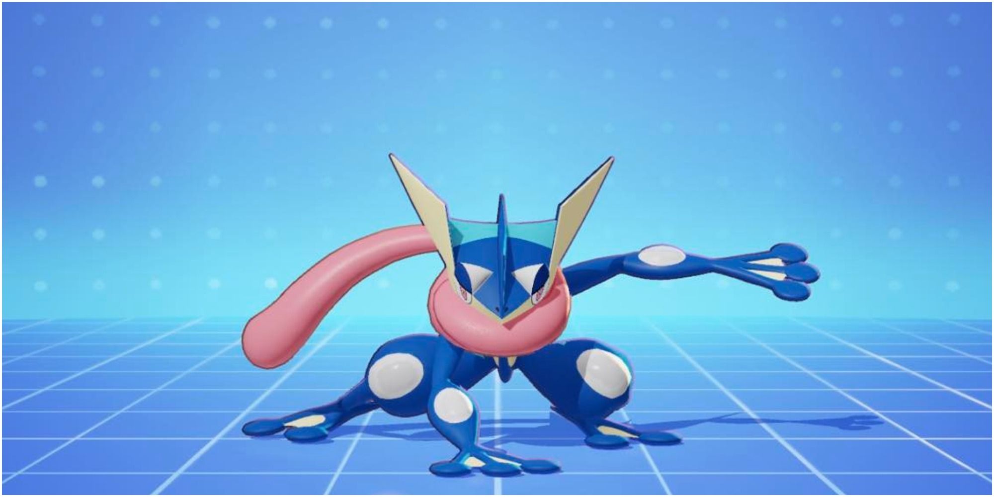 Greninja Pokemon Unite Attacker With Blue Background