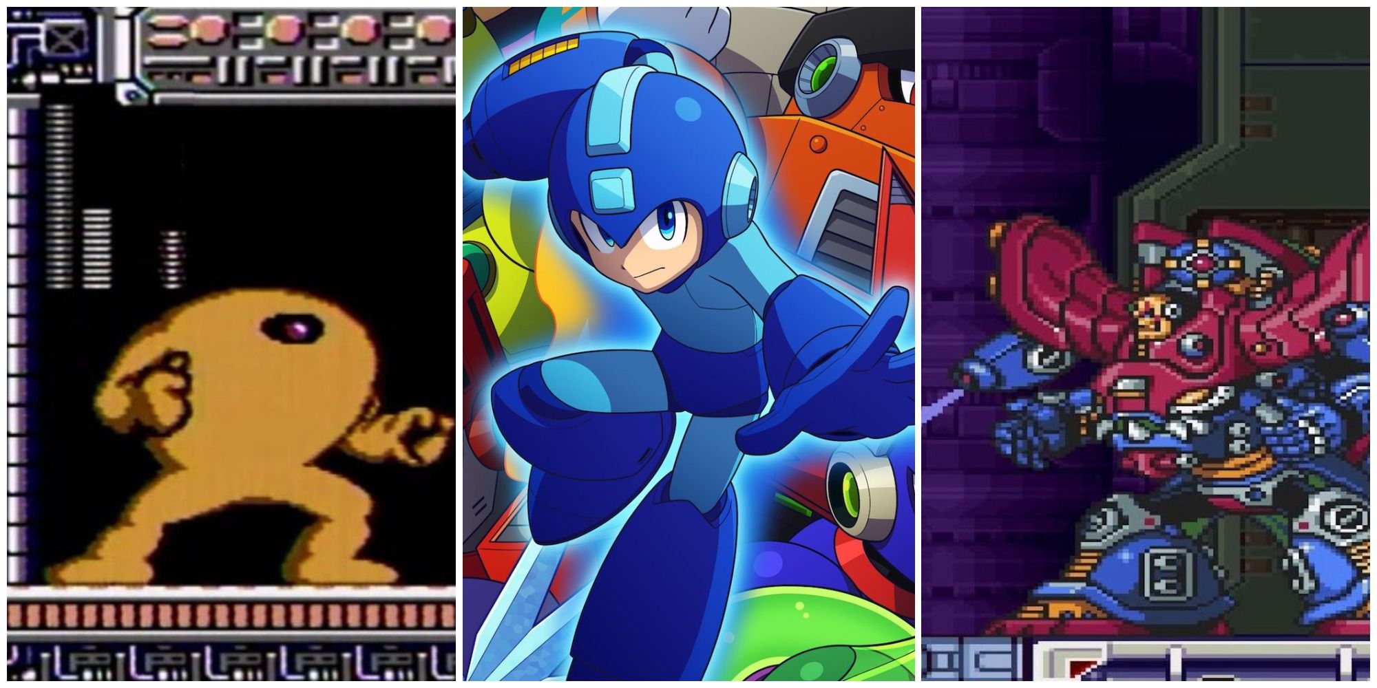 Hardest Mega Man Bosses Of All Time Split Image