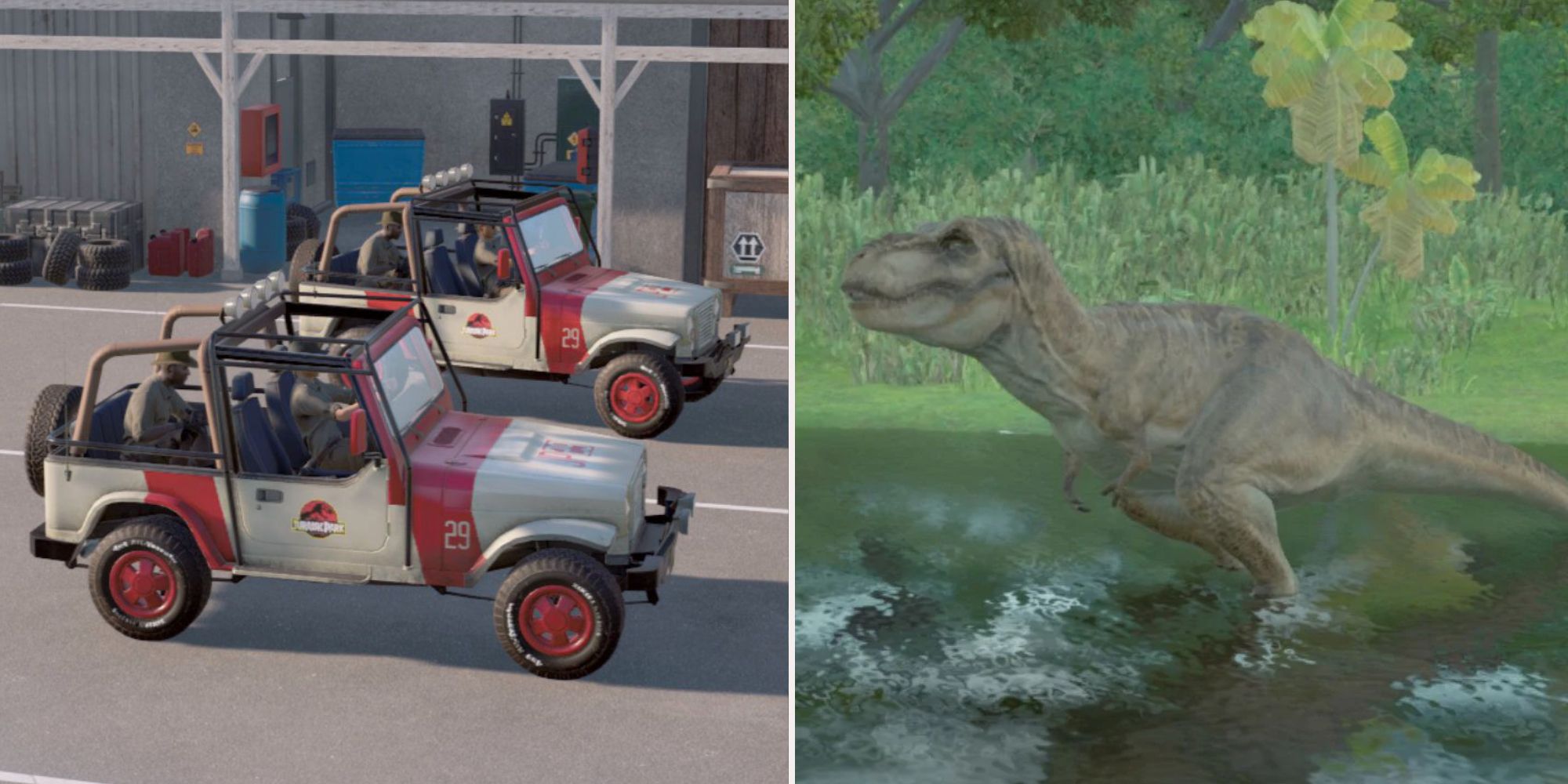 JWE2 header cars and trex