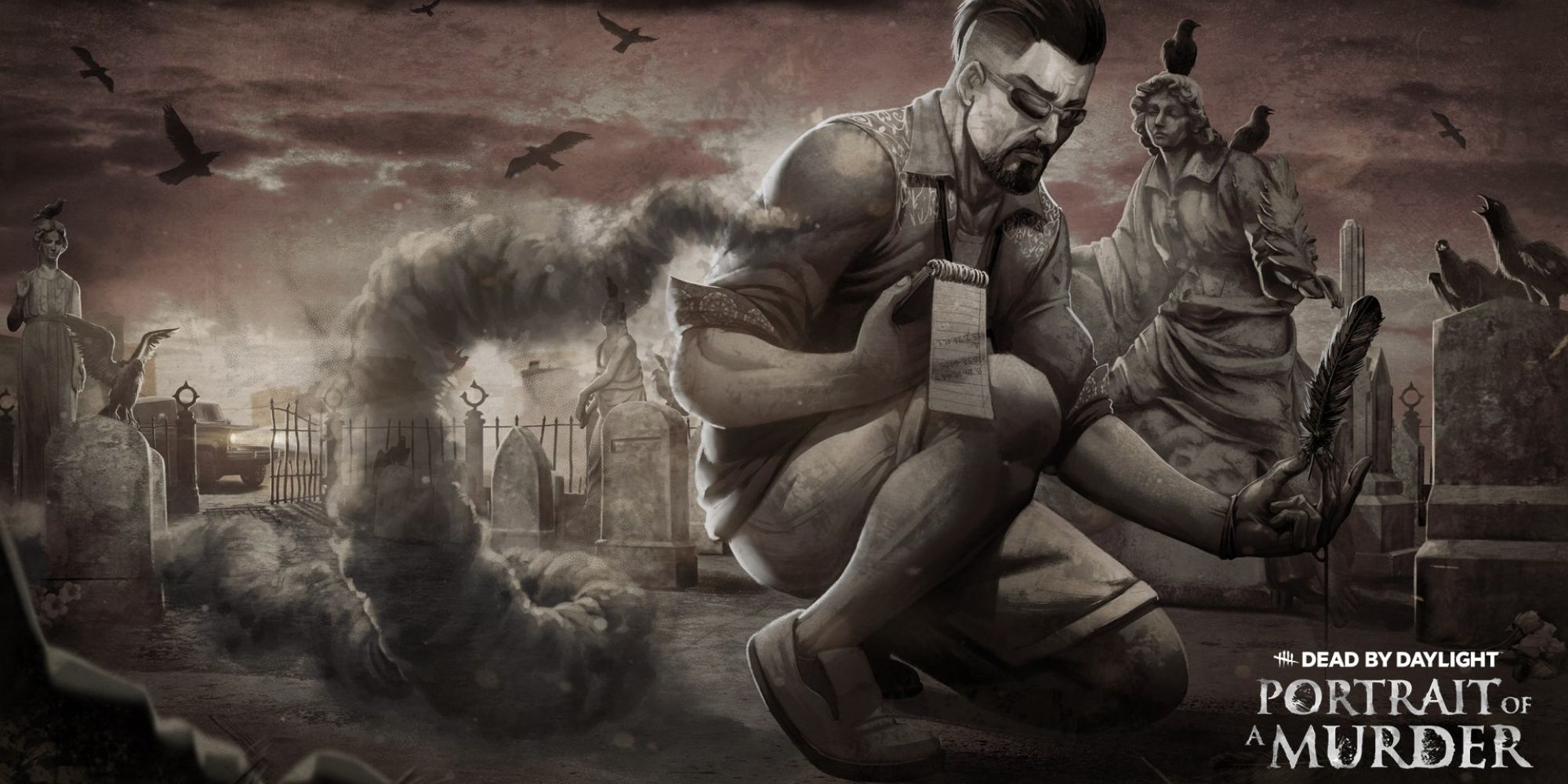 Jonah Vasquez promotional image for Portrait of a Murder in Dead by Daylight