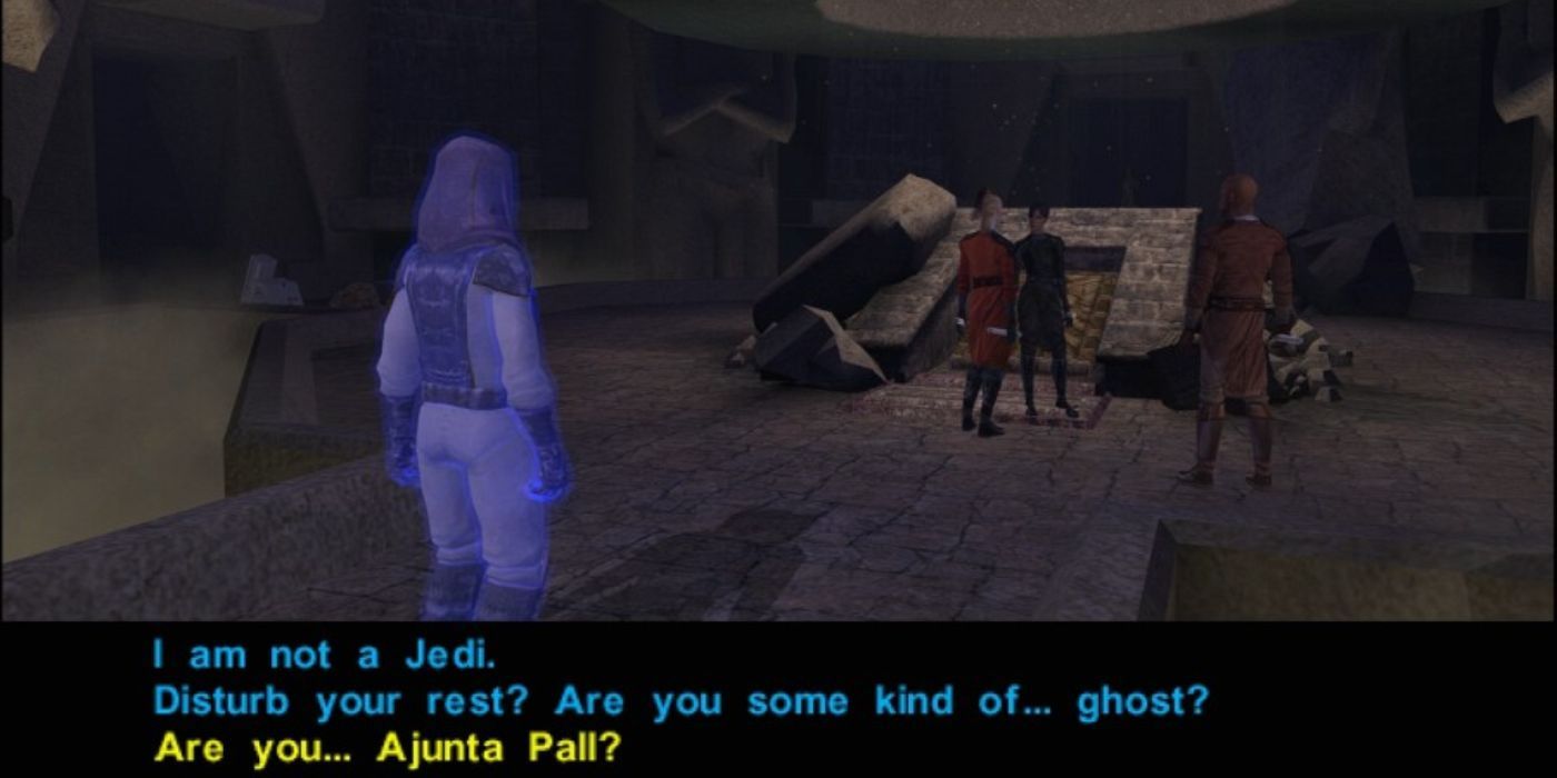 Encountering Ajunta Pall's ghost inside of his tomb