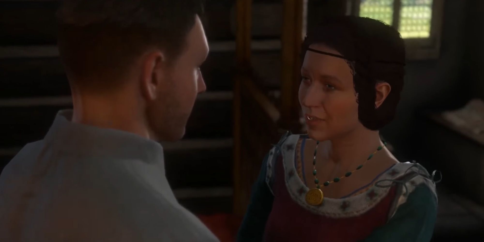 Kingdom Come Deliverance Henry and Stephanie gazing at each other