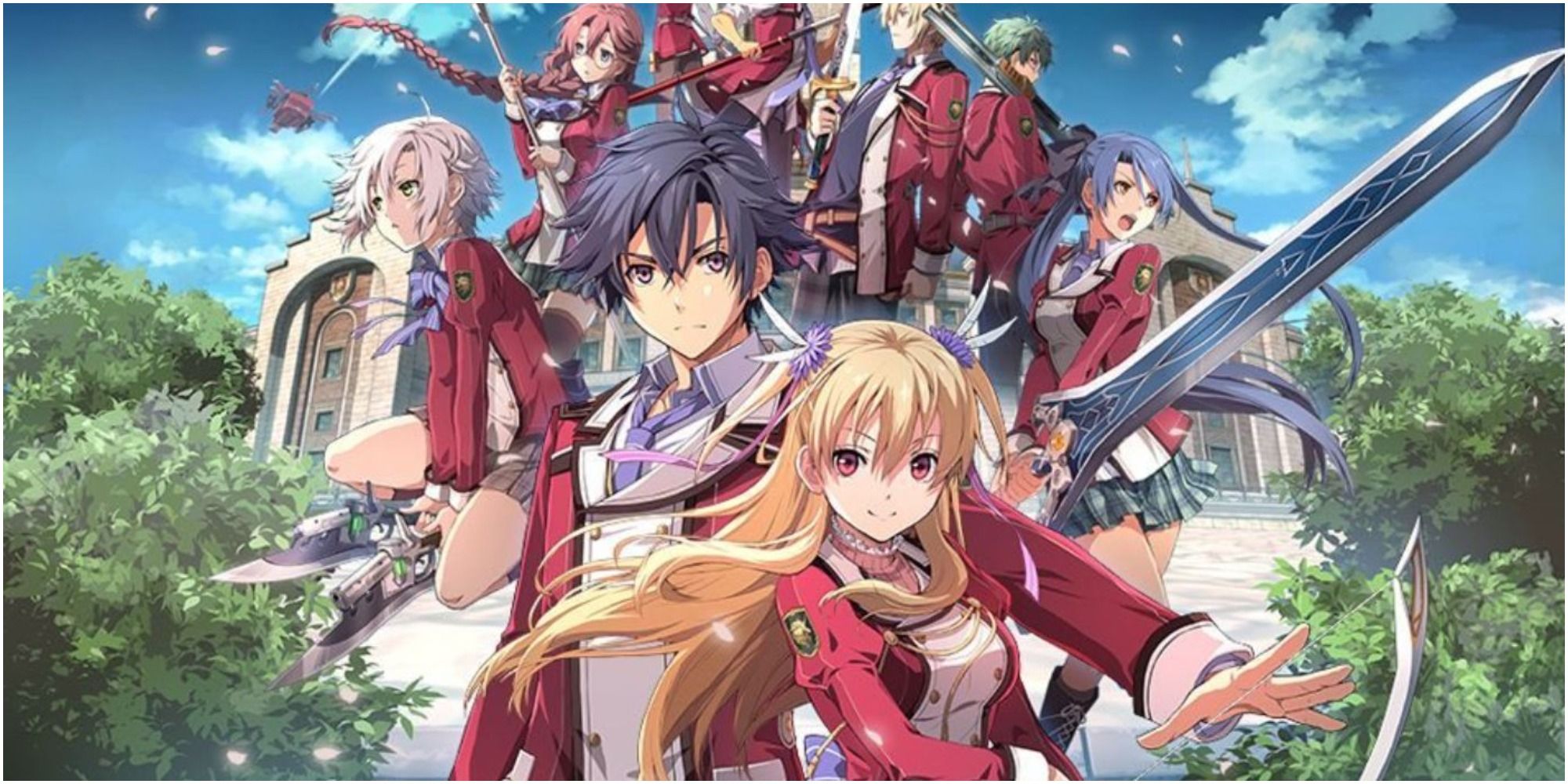 Main cast of Trails of Cold Steel cover art