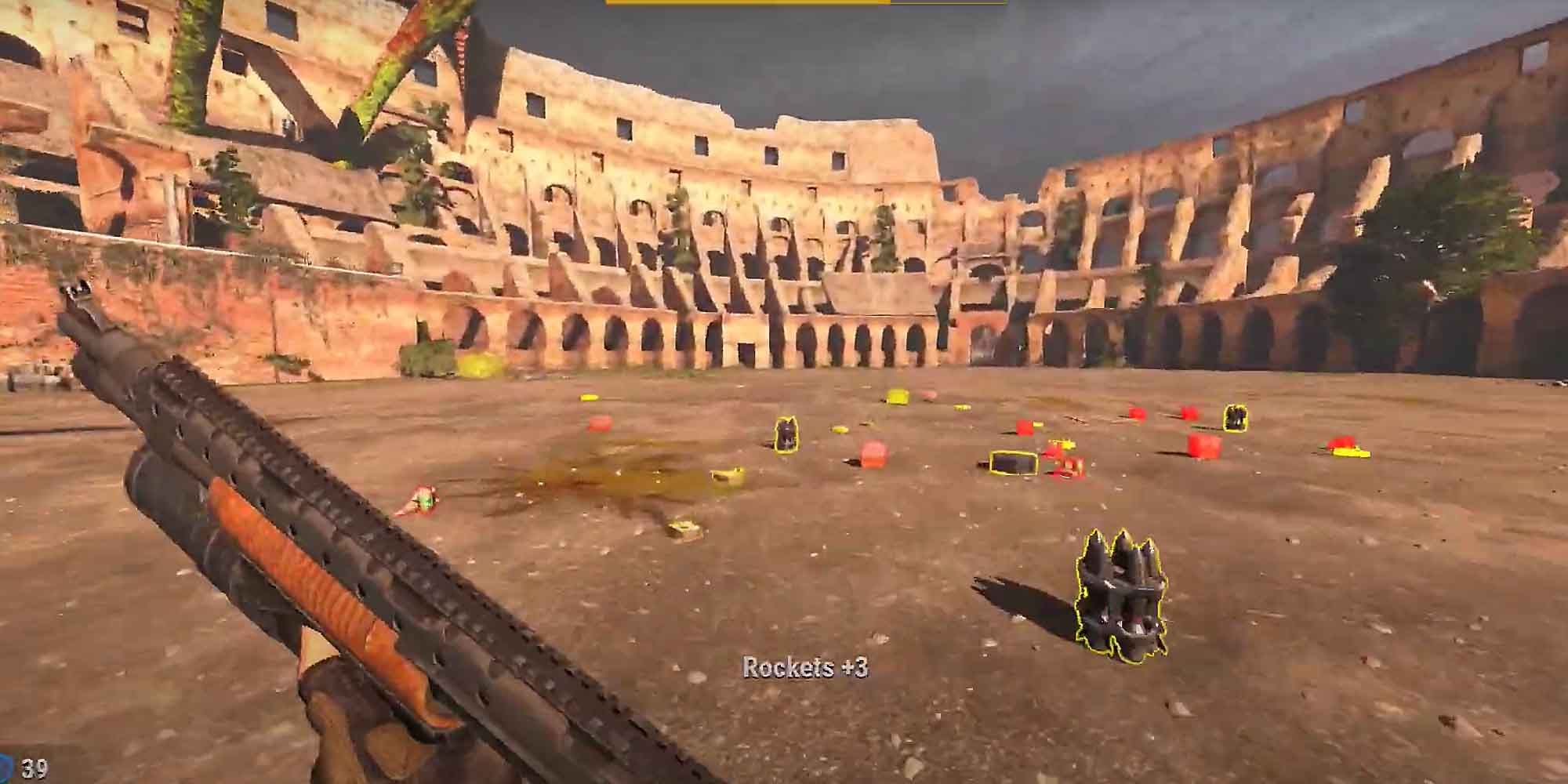 Looter Shooter skill leaves ammo on the ground in Serious Sam 4