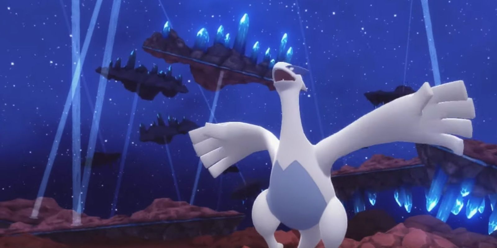 Lugia preparing to use dragon rush