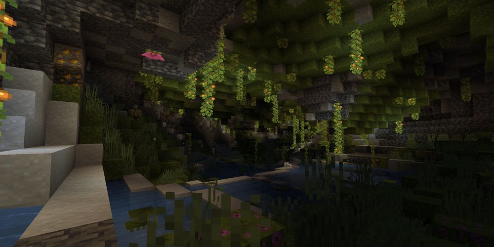 Lush Caves in Minecraft