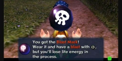 Link acquiring the Blast Mask
