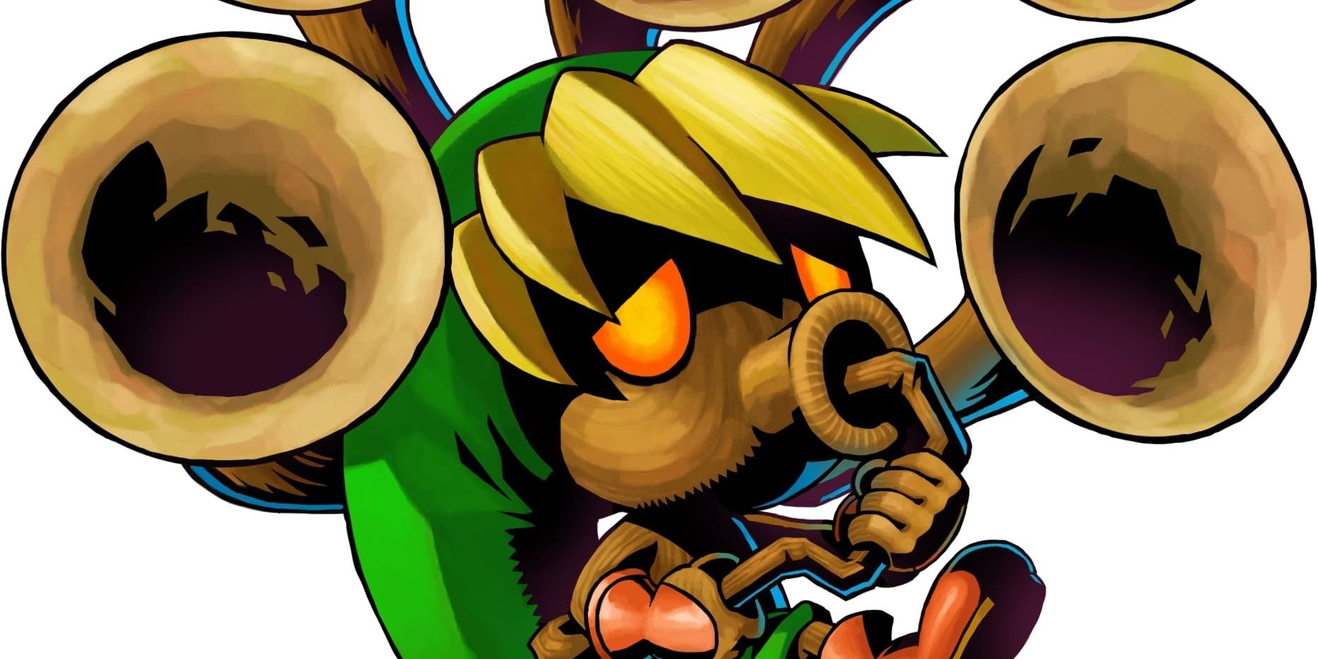 Official art of Link as a Deku
