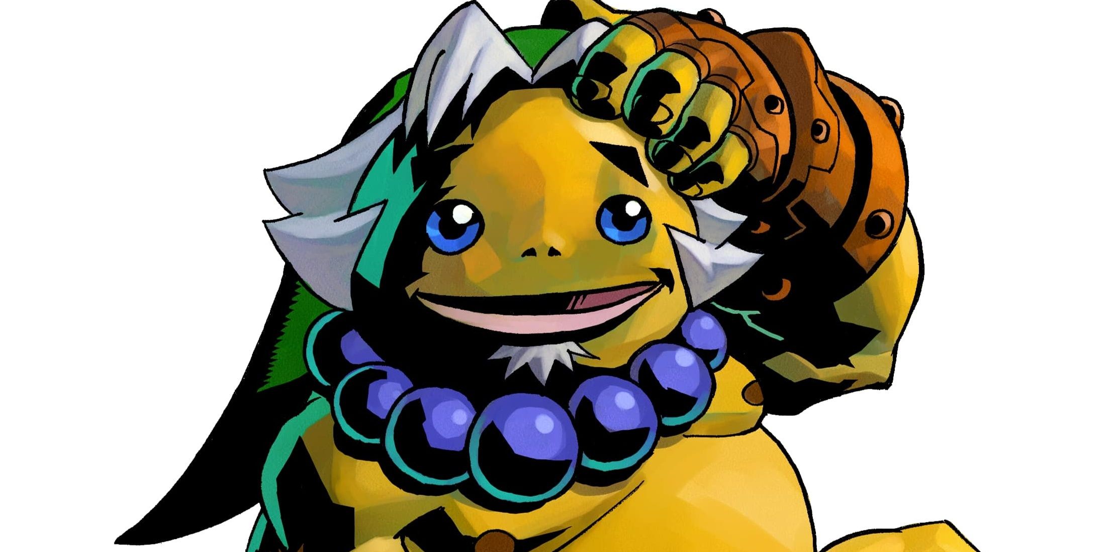 An official art of Link transformed into a Goron