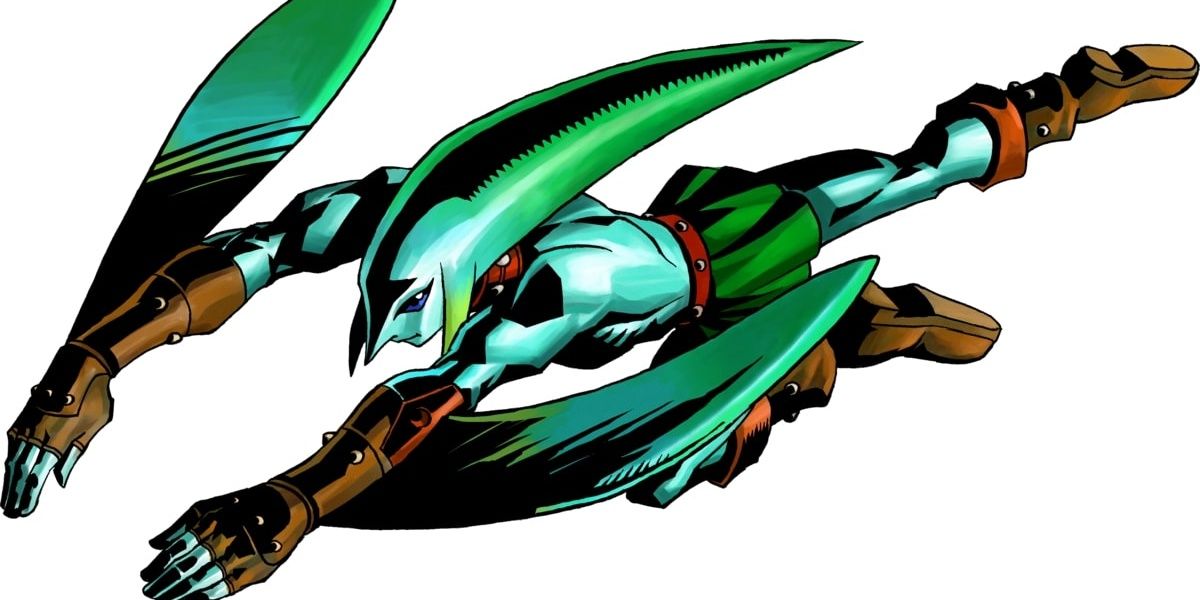Official art of Link transformed into a Zora
