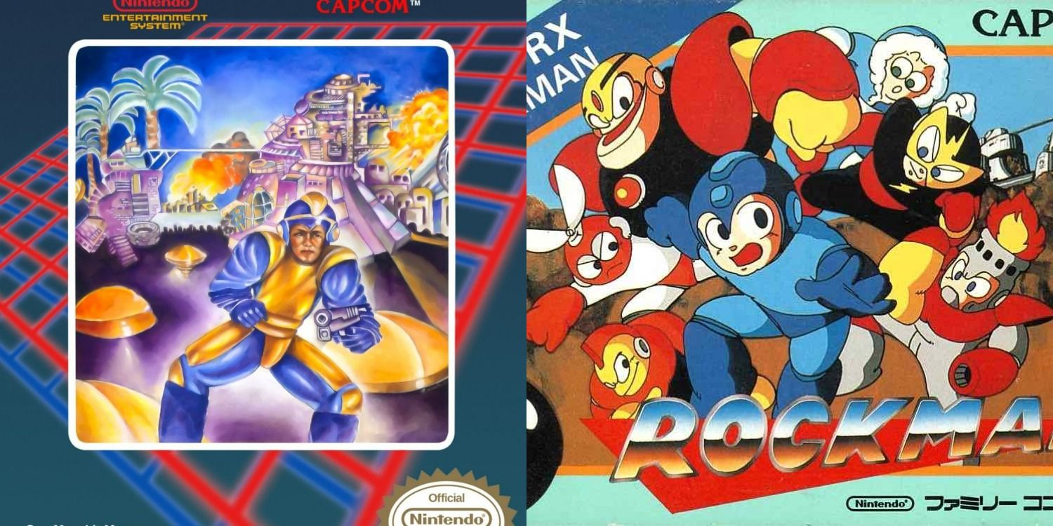 Mega Man box art for America and Japan