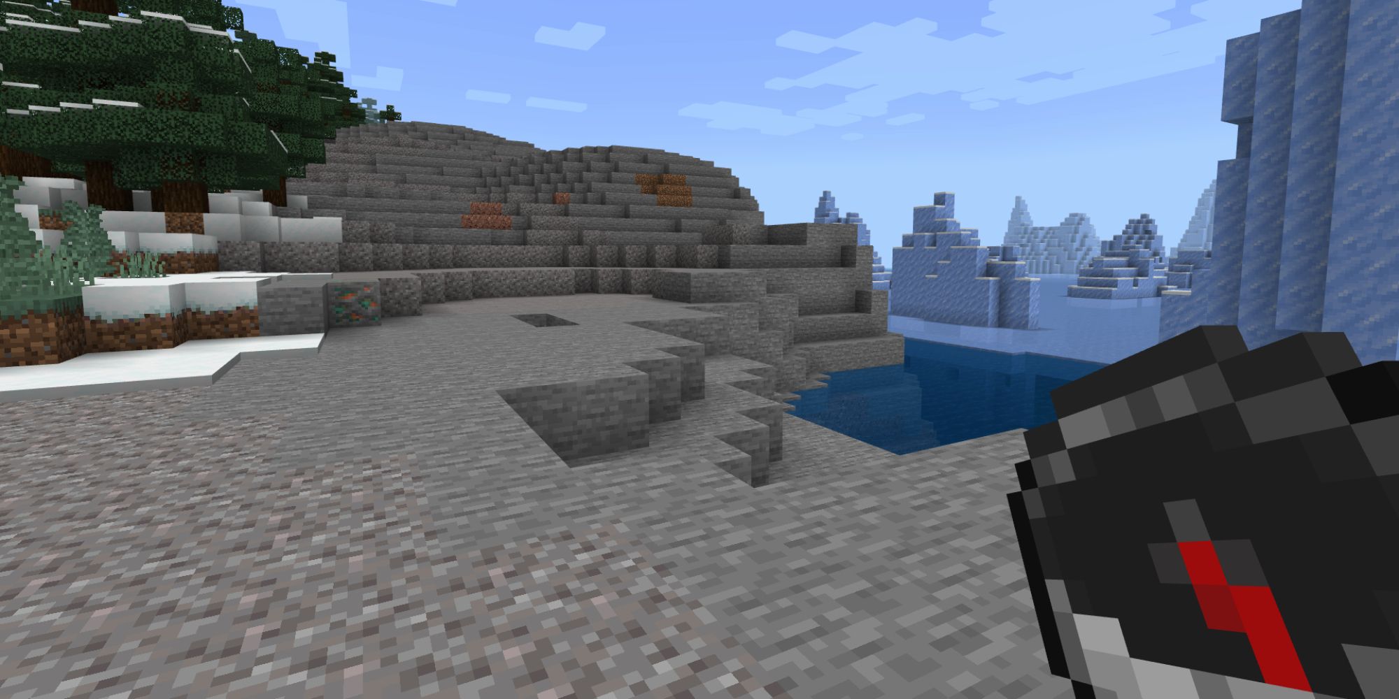 Minecraft Screenshot Of Holding Compass