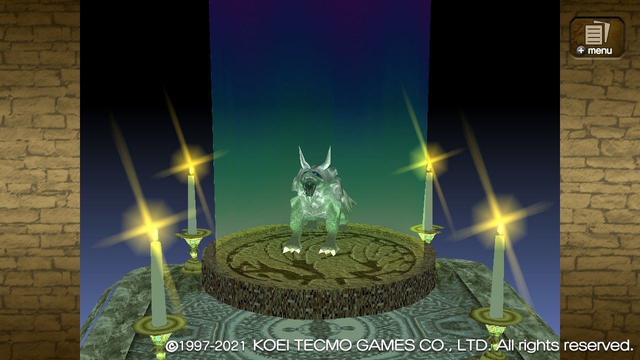 Monster Rancher 1 generating monster at the shrine