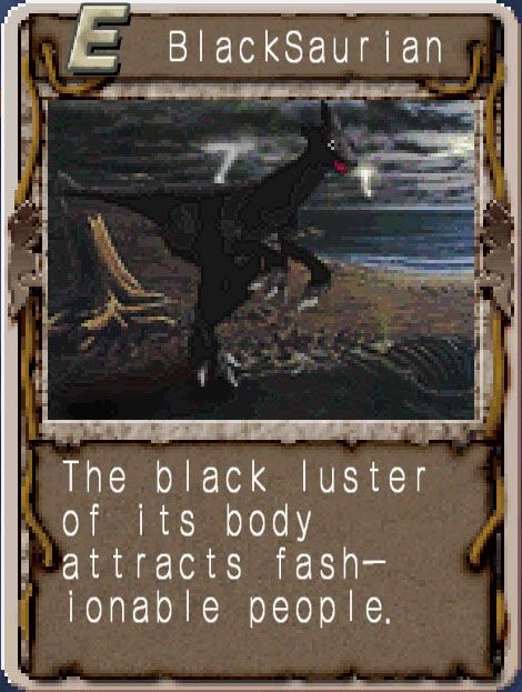 Monster Rancher 2 BlackSaurian