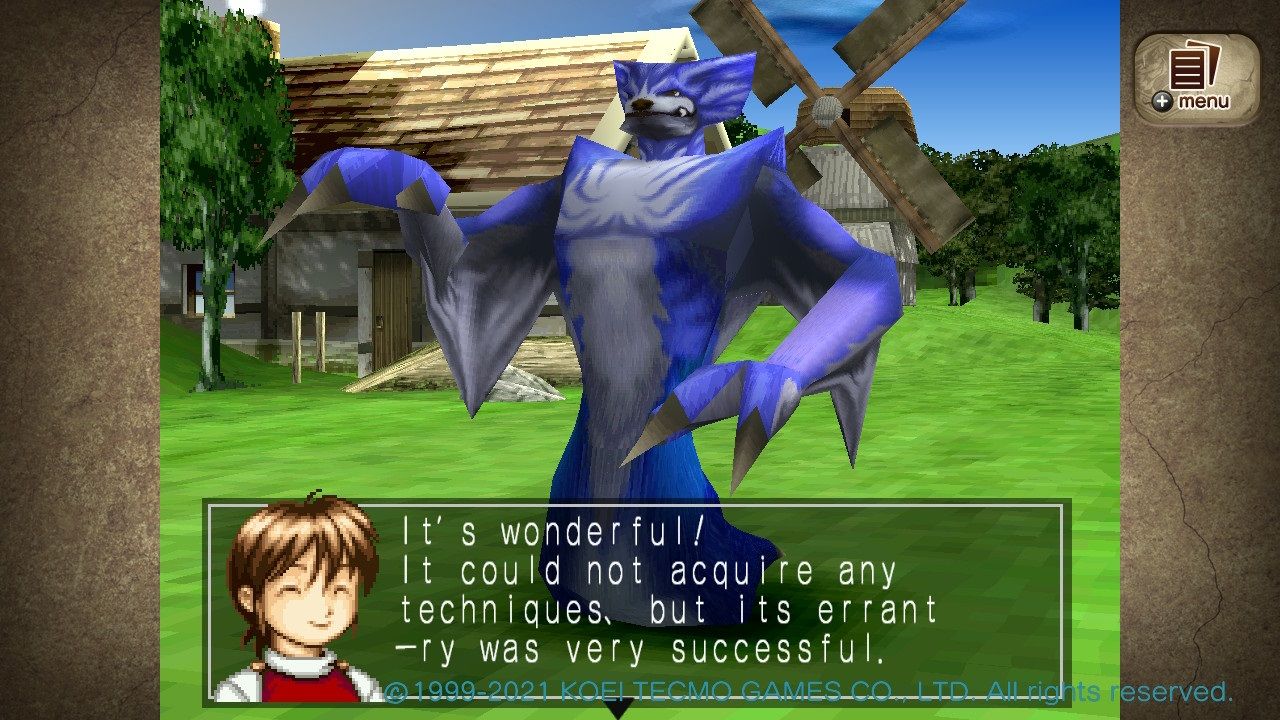 Monster Rancher 2 monster didn't learn a new technique from errantry